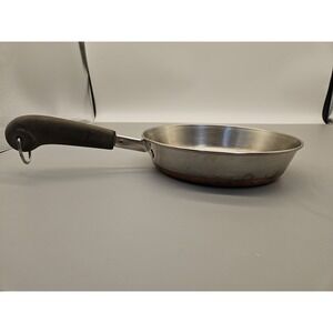 Vintage Revere Ware 8 Inch Skillet Frying Pan Copper Bottom Used